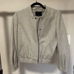 Gray Bomber Jacket